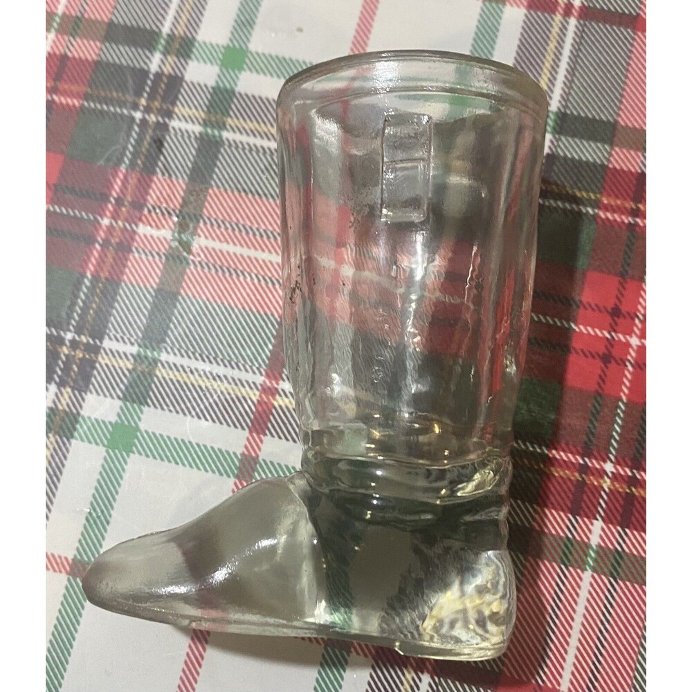 Vintage Glass Candy Container Boot - Picture 2 of 4